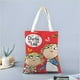 thumbnail image 2 of Charlie and Lola Bolso de tela con estampado de lienzo para mujer, bolsa de compras reutilizable y estética, con cremallera interior, regalo para mujer,40*45cm., 2 of 6