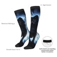 thumbnail image 4 of Balery Night Scene of Wolves Calcetines novedosos Calcetines deportivos Calcetines hasta la rodilla Calcetines de algodón Calcetines originales y geniales, 4 of 6