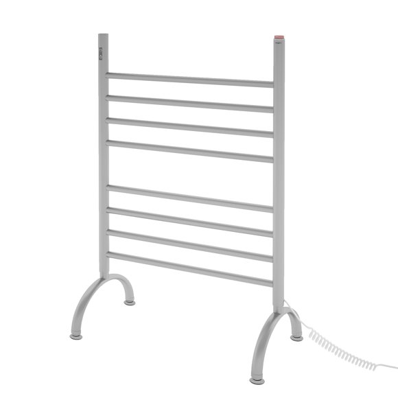 Ancona Essentia 8-Bar Freestanding Plug-In Electric Towel Warmer, Polished Stainless Steel