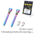 thumbnail image 2 of Mosiee Titanium-Bolts For Bicycle Disc Brake Pad Threaded Pin Inserts Screw Pin Insert Caliper Screw Hydraulic Disk Bike Cycling Acces, 2 of 9