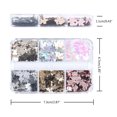 thumbnail image 5 of Aellinatey Nail Art Glitter 6-Grid 3D for Butterfly Nail Sequins Nail Art Makeup DIY Decora, 5 of 7