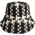 thumbnail image 4 of CoCopeaunts Ladies Bucket Hat Artistic Simple Grid Female Foldable Basin Hat Autumn Winter Warm Soft Packable Fisherman Hats, 4 of 8