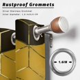 thumbnail image 6 of 1 Panel Outdoor Curtains for Patio Waterproof 54"x84", Yellow Geometric Weatherproof Privacy Outsides Curtains, Modern Abstract Art Ombre Grommet Thermal Drapes for Cabana Porch Pergola, 6 of 8
