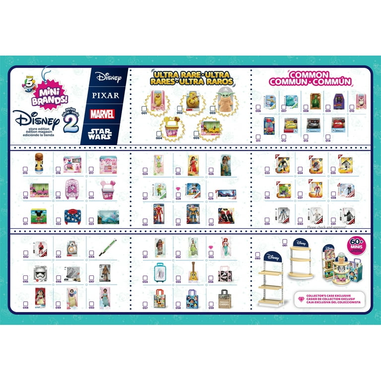 Disney Store Mini Brands Toy Store Playset with 2 Exclusive Minis by ZURU