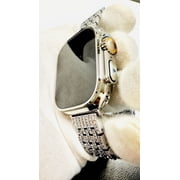 الماس مخصص مصقول 49mm iwatch فائقة الماس حجر الراين رابط الفرقة