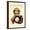Brown Frame, variant on Phantom Cactus League Catcher, Arizona Art Print, Brown Frame Wall Art, 17" x 23"