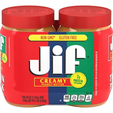 Jif Creamy Peanut Butter Twin-Pack, 80 Oz
