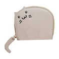 thumbnail image 1 of Purse Fashion Solid Color Cat Leather Change Purse Card ID Bag for Ladies, 1 of 5