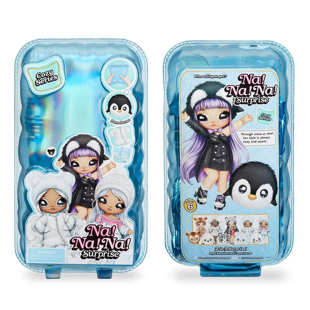 Na Na Na Surprise Cozy Series Baily Frost 7.5" Fashion Doll Polar Bear-Inspired with White Hair