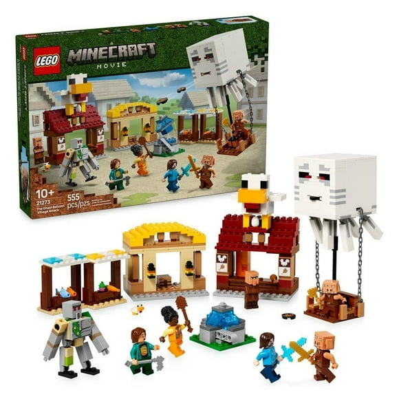 Set LEGO Minecraft El Ataque a la Aldea del Globo de Ghast 21273