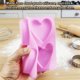 thumbnail image 3 of Moldes de silicona con forma de corazón, 4 moldes de jabón en forma de corazón, moldes de silicona para hacer jabón, dulces, pasteles, velas, boda, regalo de San Valentín, 3 of 4