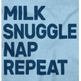thumbnail image 2 of Milk Snuggle Nap Repeat Babes Routine Romper Boys or Girls Infant Baby Brisco Brands 12M, 2 of 6