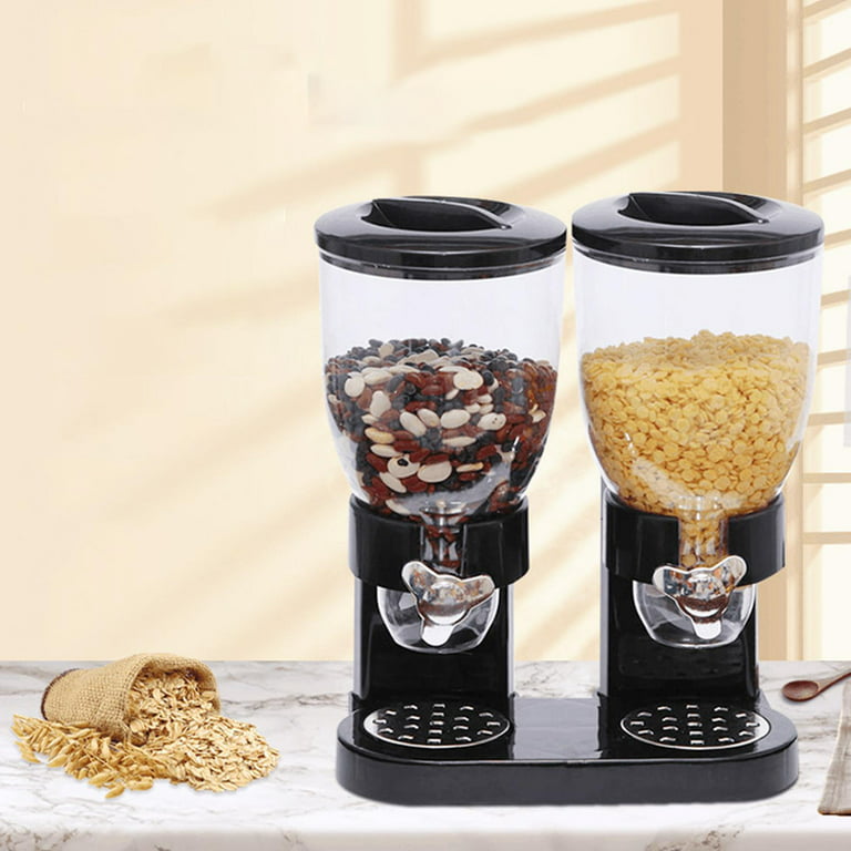 2Pc Cereal Dispenser Countertop,𝑪𝒂𝒏𝒅𝒚 𝑫𝒊𝒔𝒑𝒆𝒏𝒔𝒆𝒓,5.5L Large  Cereal Containers Storage Dispenser for Pantry