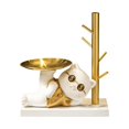 thumbnail image 4 of Estatua de animal con bandeja de almacenamiento, llavero, figurita, regalo, organizador de escritorio, artículos diversos Gato, 4 of 9