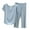 Light Blue, variant on Tnhcen Women's Lounge Pajamas Set Casual Short Sleeve Pullover Tops Nightwear Pocketed Comfy Wide Leg Pants Homewear M-2XL