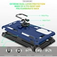 thumbnail image 4 of Compatible for Samsung Galaxy S20 FE/S20 FE 5G Case 6.5-inch with HD Screen Protector,  Military-Grade Protective Phone Case with Magnetic Kickstand Ring for Samsung S20 FE/S20 FE 5G Blue, 4 of 15