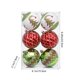 thumbnail image 3 of Adornos Navideños Multicolor | Set de 6 Piezas para Árbol de Navidad | Bolas Colgantes de Plástico de 8 Cm | Decoración para Fiestas Navideñas, 3 of 6