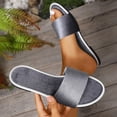 thumbnail image 2 of Slippers for Women,Men's And Summer Indoor Non Leisure Bathroom Soft Soled Slippers,Womens Slippers,Grey,8, 2 of 9
