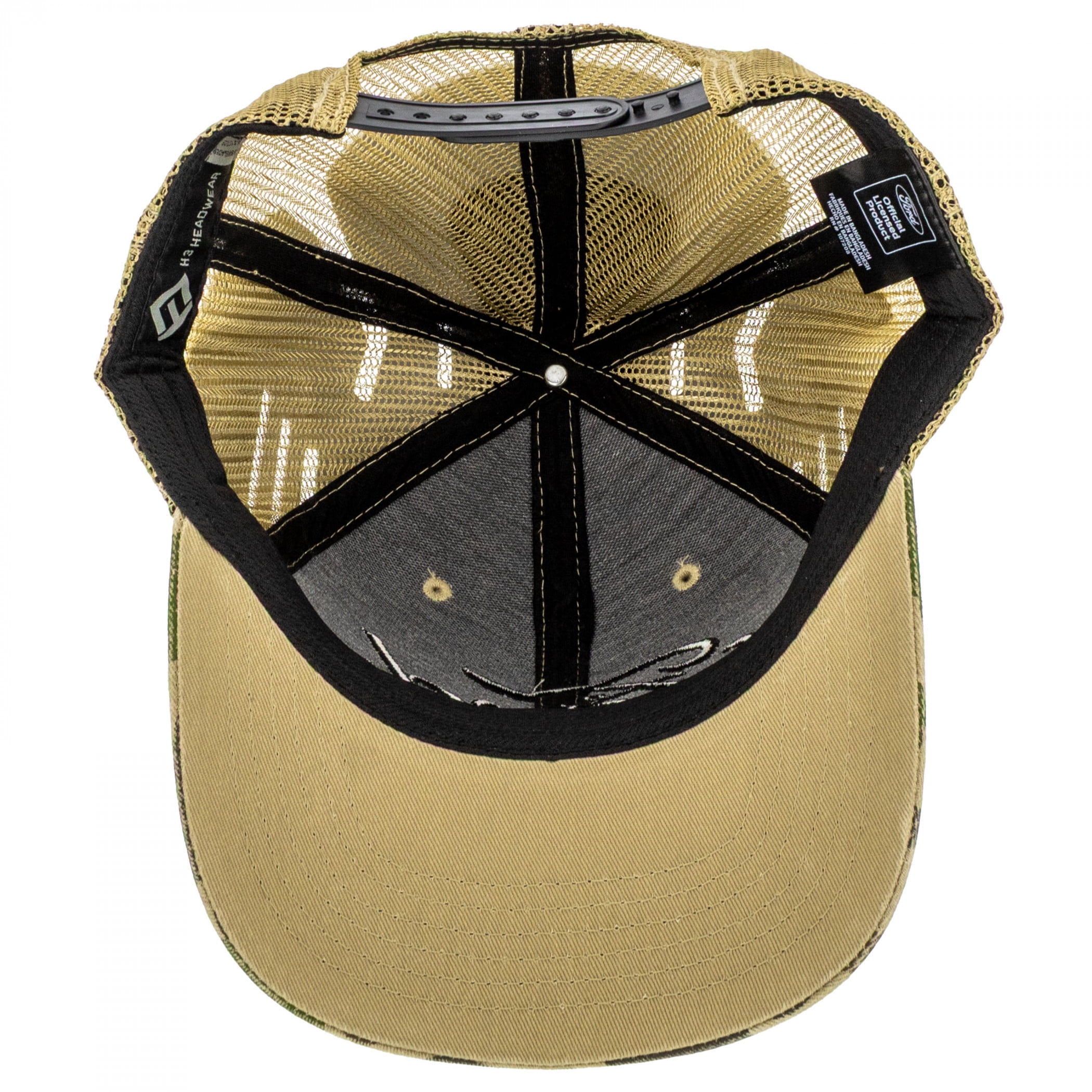 Ford Camo Water Print Structured Adjustable Hat