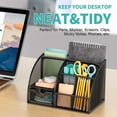 thumbnail image 4 of Maxgear Office Desk Organizer, Pen Holder & Organizer For 6 Compartments, 1 Draw, 4 of 5