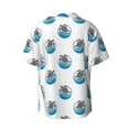 thumbnail image 2 of Xecao offers the Turtle for Men's Casual Short-sleeved Shirt, a button-up collared shirt with a pocket, perfect for beach vacations and yacht travel in the 3X-Large size., 2 of 7