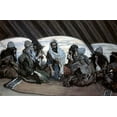 thumbnail image 2 of Tissot, James 24x17 Black Ornate Wood Framed with Double Matting Museum Art Print Titled - Moses and Jethro, 2 of 4