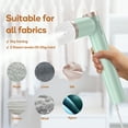 thumbnail image 5 of Newbealer Portable Steamer for Clothes, Leak-Proof Handheld Garment Steamer & Iron,15s Fast Heat-up, 120ml Compact Water Tank, Lightweight for Suitcase & Carry-on,Mint Green​, 5 of 8
