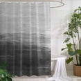 thumbnail image 2 of Xipuska Grey Ombre Shower Curtain - Water Repellent Fabric Shower Curtains Washable, Modern Abstract Art Ocean Oil Painting Decorative Polyester Cloth Bathroom Curtains Modern Bath Decor 66"x72", 2 of 6