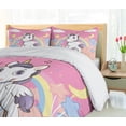 thumbnail image 5 of Ambesonne Feminine Duvet Cover Sets, Rainbow Music Notes, 2-Queen, Yellow and Pink, 5 of 7