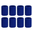 thumbnail image 1 of Uxcell Muñequera de sudor colorida, muñequeras deportivas, muñequeras para tenis, bádminton, baloncesto, azul marino, paquete de 8, 1 of 7