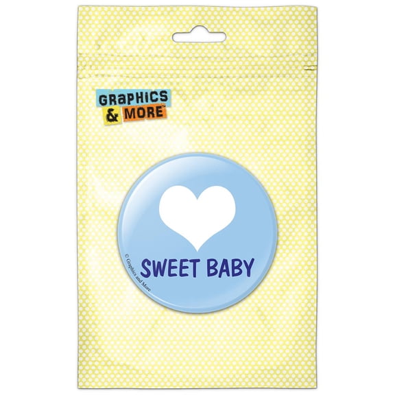 Sweet Baby Blue Shower Pinback Button Pin Badge