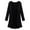 Black, variant on Women S - Plus Size Solid Color Long Sleeve Open Front Thin Milk Silk Cardigan Coat