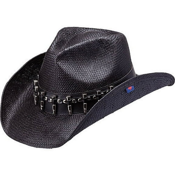 Buckshot Shapeable Straw Hat with Bullet Hatband