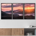 thumbnail image 3 of wall26 Framed Canvas Print Wall Art Set Pastel Sunset Sunshine Mountain Range Nature Wilderness Photography Realism Rustic Landscape Colorful Cool for Living Room, Bedroom, Office - 24"x36", 3 of 5