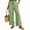 Green01, variant on Women's Drawstring Striped Pants Loose Wide Leg Casual Low Waist Pants Comfy Loungewear Trousers with Pockets Green