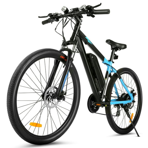 350W Electric Mountain Bike,20MPH Ebike with Removable Waterproof 10.4Ah Battery,Professional 24 Speed Gears
