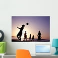 thumbnail image 1 of Futbol En La Playa Wall Mural by Wallmonkeys Peel and Stick Graphic (24 in W x 16 in H) WM357933, 1 of 4
