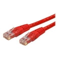 thumbnail image 2 of StarTech 5ft CAT6 Ethernet Cable - Red CAT 6 Gigabit Ethernet Wire -250Mhz 100W PoE RJ45 UTP Molded Network Patch Cord with Strain Relief (C6PATCH5RD), 2 of 4