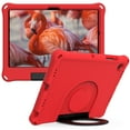 thumbnail image 2 of TECH CIRCLE Case for Samsung Galaxy Tab A8 (10.5") (SM-X200) Tablet - Lightweight Plastic Kickstand Case Portable Handle Protective Cover for Kids (Red), 2 of 6