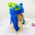 thumbnail image 5 of Lumistal Crochet Hat for Women Halloween Party Tricky Funny Head Cover Crochet Yarn Hat Crochet Hat Winter Novelty hat Winter Warm Hat BU2 One Size, 5 of 6