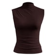 thumbnail image 4 of RUTAYY Women's Blouse Sleeveless Crew Neck Solid Color Tops Casual Summer Tops Soft Lightweight Basic Daily Wear Trendy Travel Shirts, 4 of 6