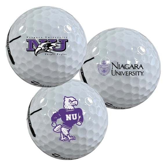 Niagara University Purple Eagles Logo Edition Taylormade Distance  Golf Balls 12-Pack (Dozen)