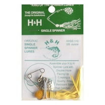 H&H Original Single Spinner Bait, Red & White, 3/8 oz, HHSS110-06