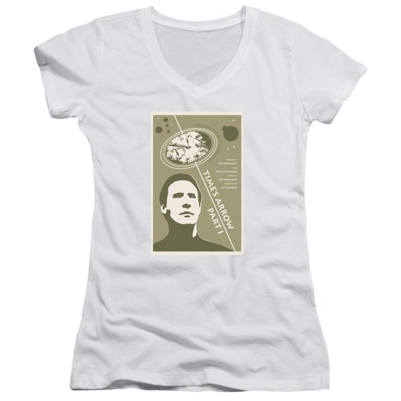 Star Trek Tng Season 5 Episode 26 Junior Women's V-Neck T-Shirt White