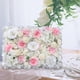 thumbnail image 3 of Paneles de flores artificiales de seda para decoración de bodas y fotografía. G-Blanco Rosa, 3 of 7