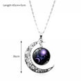 thumbnail image 5 of Naierhg 12 Constellation Half Moon Zodiac Sign Astrology Horoscope Pendant Necklace Scorpio, 5 of 8