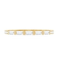 thumbnail image 4 of Rosec Jewels Certified Moissanite Half Eternity Ring for Women, Moissanite Ring in Semi Eternity, 18K Yellow Gold, US 12.50, 4 of 8