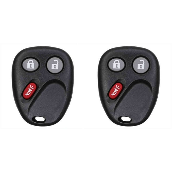 Eye4Techs Car Key Fob Keyless Entry Remote for GMC Envoy 2005 FCC MYT3X6898B Part Number 15008008 15008009 - 2 Pack