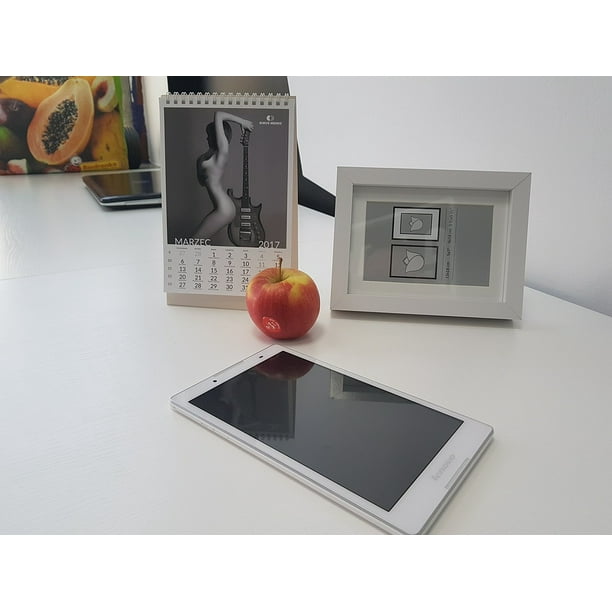 White Office Picture Frame Work Desk Photo12 Inch BY 18 Inch Laminated Poster With Bright
