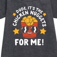 thumbnail image 2 of Instant Message - Dude, Chicken Nuggets For Me  - Toddler & Youth Girls Fleece Dress, 2 of 5